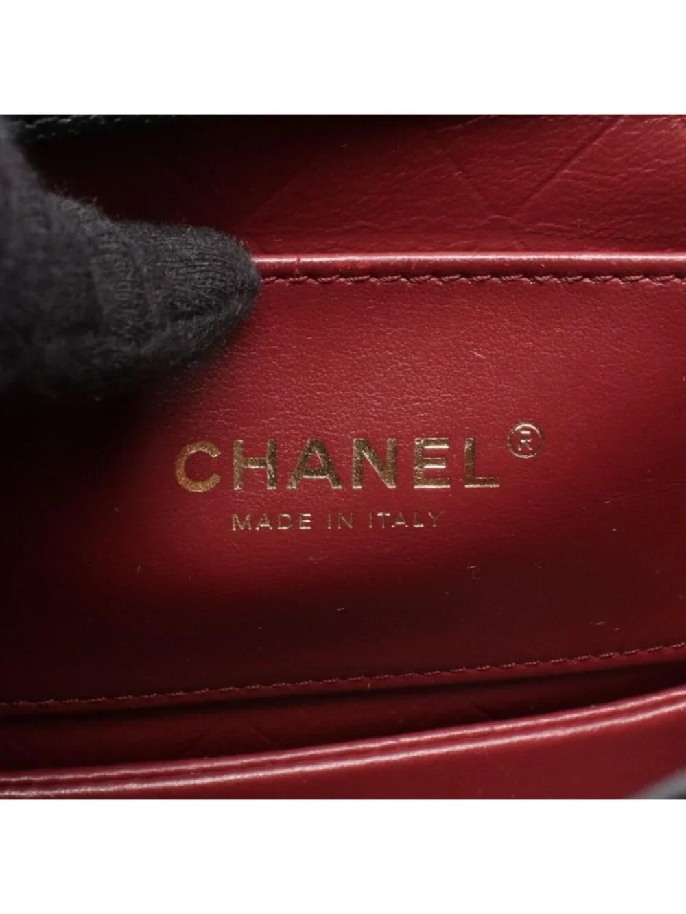 Chanel Shoulder Bag Quilted Small Flap Black Caviar Leather Chain